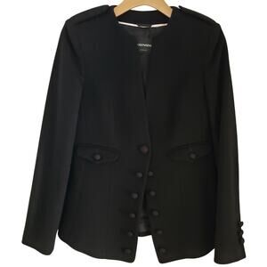 EMPORIO ARMANI Women’s Size 42/ US 6 100% Cashmere Jacket Black Made in Italy